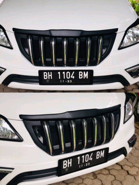 Jual Grill Innova 2014 2015 Model Prado Hitam Doff Lis Chrome Grill