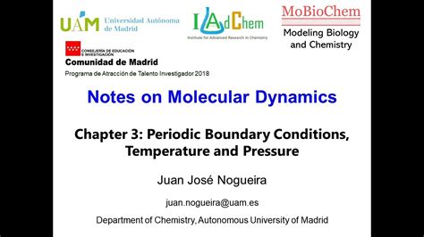 Molecular Dynamics Chapter Periodic Boundary Conditions