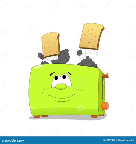 Funny Toaster Stock Vector - Image: 47257426
