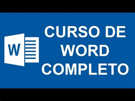 Curso De Microsoft Word Completo Youtube