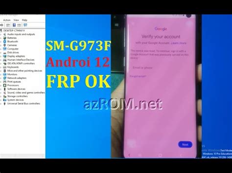 SM G973F Android12 BiT14 BiT15 Bypass FRP DONE Samsung S10 Android 12