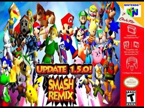 Super Smash Bros 64 Remix 1 5 0 Gameplay Multiplayer YouTube