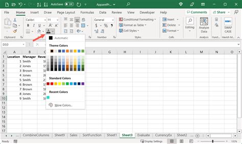 Change Highlight Color In Excel