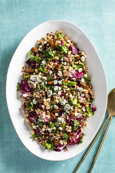 Farro Salad Recipe With Figs Radicchio Valley Fig Growers