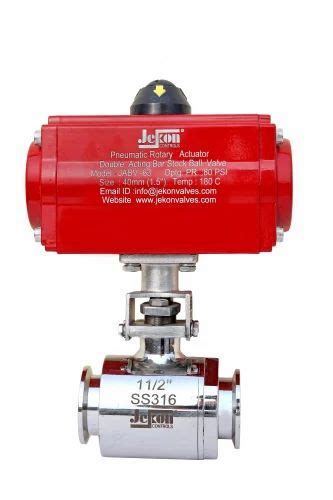 Jekon Pneumatic Actuator Ball Valve Model Number Name Jabv Size 6