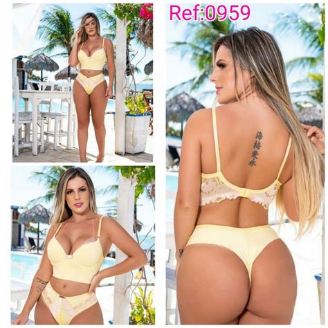 Kit Com 20 Conjuntos De Lingerie Atacado Moda Intima Feminina