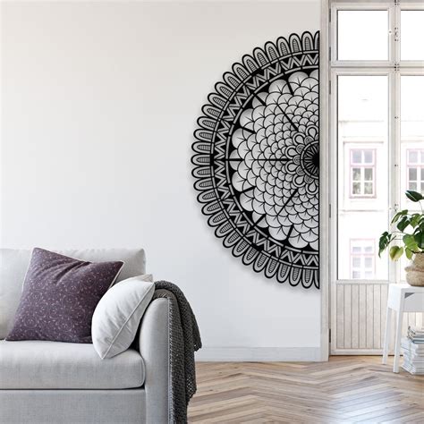 Mandala Helped2 Mandala Metal Wall Art Wall Decor Home Decor Etsy