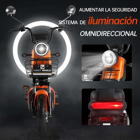 Motobici El Ctrica Honey Whale U S Naranja Honey Whale