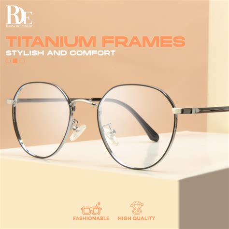 Jual Robins Kacamata Bulat Model Titanium Lensa Minus Photocormic