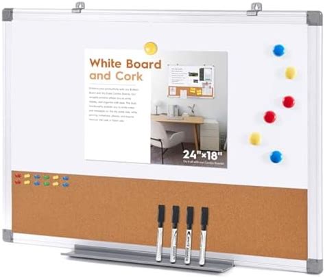 Amazon Amazon Basics Combo Magnetic Whiteboard Dry Erase Board