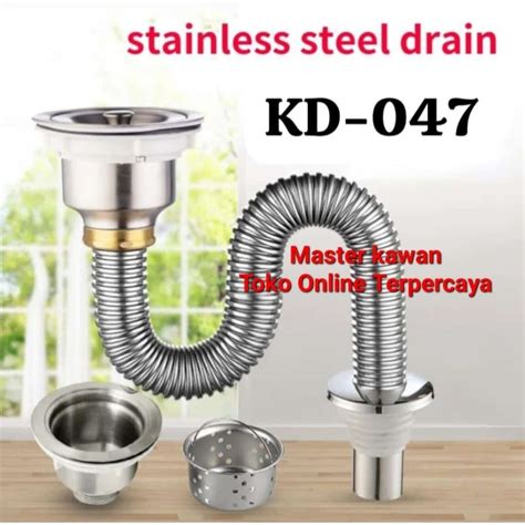 Jual Selang Kitchen Sink Stainless Sus 304 Afur Selang Pembuangan