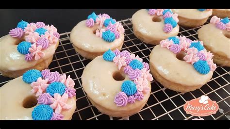 Donas De Vainilla Horneadas Y Decoradas Youtube