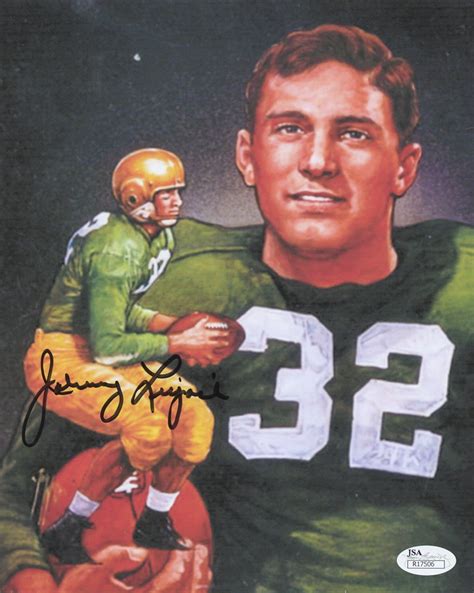 Johnny Lujack Signed Notre Dame Fighting Irish 8x10 Photo Print ...