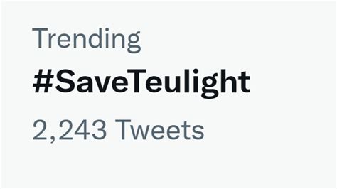 Meow Meow Moon On Twitter The Power Teulight Hold Saveteulight