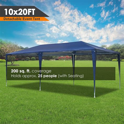 10x20 Outdoor Party Tent with Sides(6-Wall) – The Display Outlet