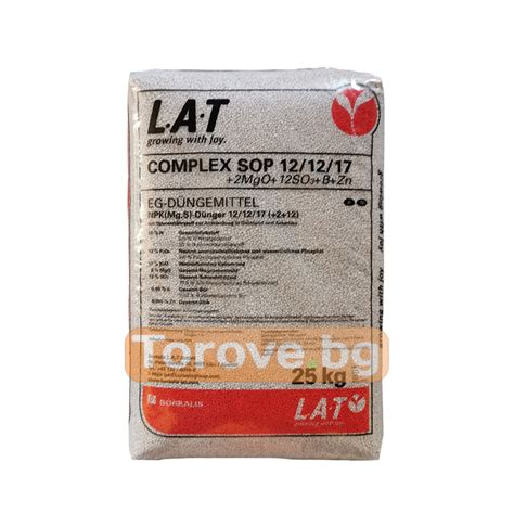 НПК КОМПЛЕКС L.A.T 12-12-17+2MgO+12SO3+B+Zn Aвстрия 25кг. от категория ...