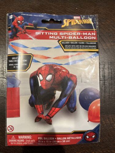 Sitting Spiderman Air Fill Anagram Balloon Birthday Party