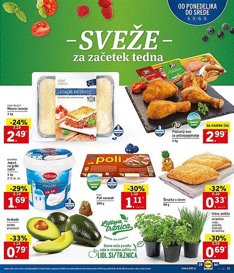 Lidl akcija Sveže za začetek tedna do 06 09