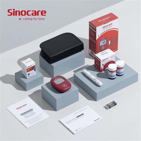 Sinocare Safe Aq Smart Blood Glucose Meter With Test Strips Lancets