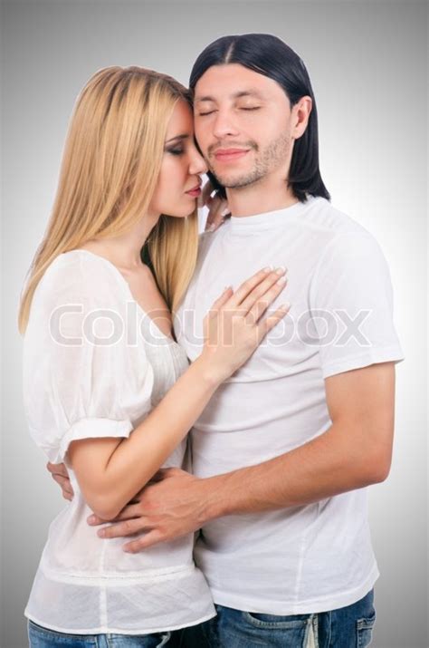 Pair Of Man And Woman In Love Stock Image Colourbox