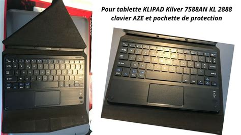 Pour Tablette KLIPAD Kilver 7588AN KL 2888 Clavier AZE Et Pochette De