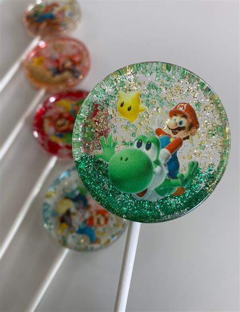 Super Mario Lollipops Super Mario Favors Super Mario Birthday Mario