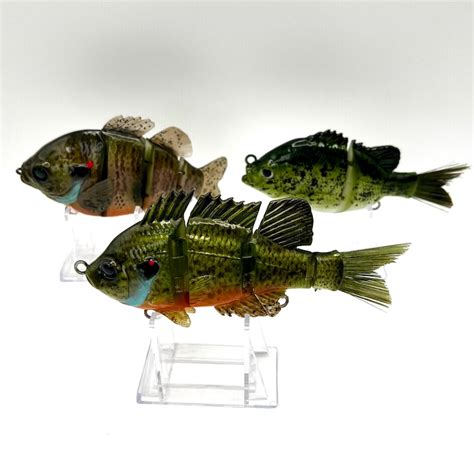 Hand Painted Swimbait Fishing Lures Realistic Baits Crappie Bluegill