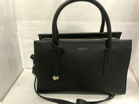 Radley London Small Zip Top Convertible Leather Bag New Wtags Retail