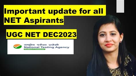 Important Update For All NET Aspirant UGC NET DEC 2023 Indian