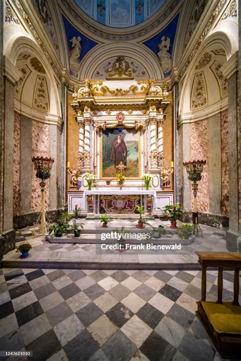 San Corrado Shrine Inside The Noto Cathedral Basilica Cattedrale Di