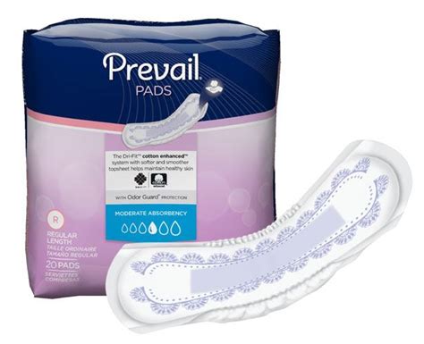 Samples Prevail Bladder Control Pads Incontinence Samples