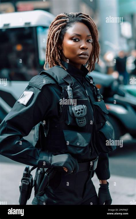 African American Police Officer Immagini E Fotografie Stock Ad Alta