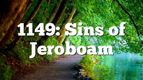 Sins Of Jeroboam Pentecostal Theology