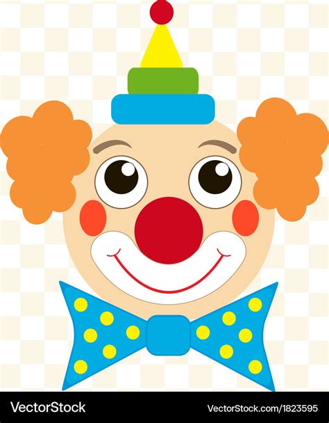 Clown Face Royalty Free Vector Image Vectorstock