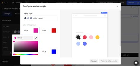 Design Color Swatches with Product Variants & Swatches Element - Help ...