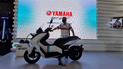 NMAX Listrik E01 Hadir Di Booth Yamaha IIMS 2022 Pertamax7 Blog