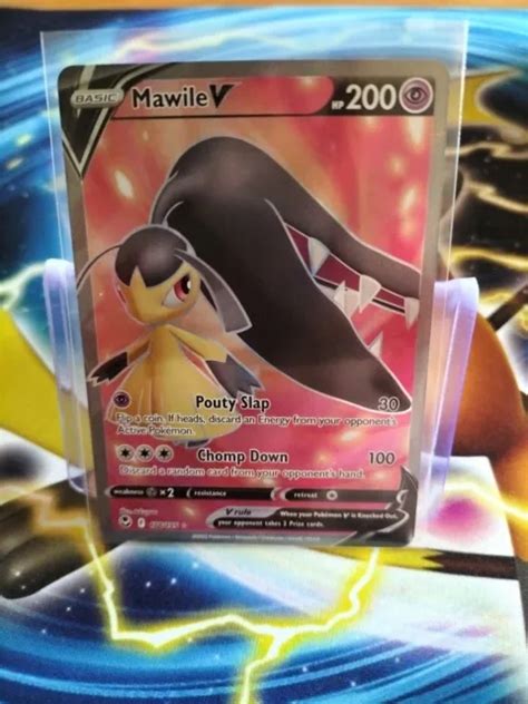 POKÉMON TCG MAWILE V Full Art Silver Tempest 178 195 Holo Ultra Rare