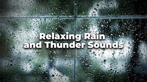 Relaxing Rain And Thunder Sounds Relaxation Sounds Fall Asleep Faster