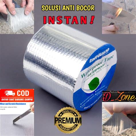 Jual Lakban Anti Bocor Aluminium Foil Butyl Super Adhesive Duct Tape