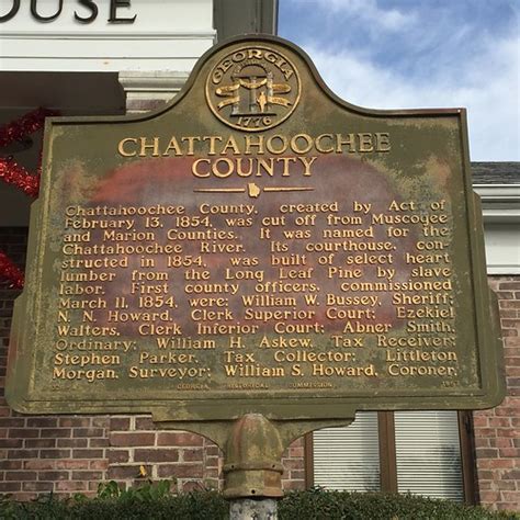 Chattahoochee County Courthouse Historic Sign Cusseta Ge Flickr