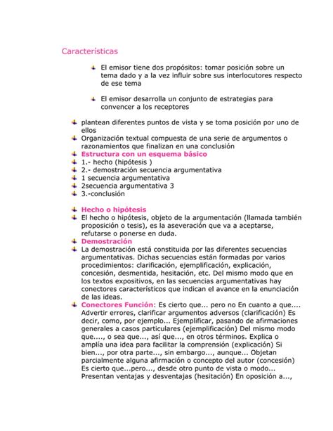 Mapa Conceptual De Los Textos Expositivo Y Argumentativo Pdf