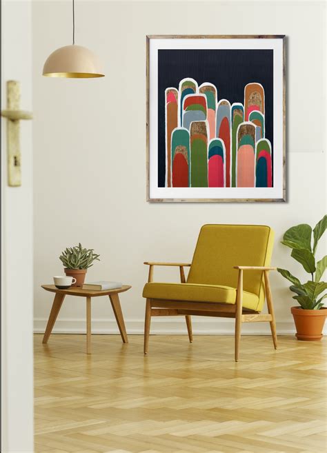 Art Print Mid Century Modern Art Print Modern Abstract Mid Century