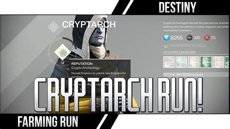 Destiny Cryptarch Run Up To 3 Legendary Engrams Every 2 Hours Destiny