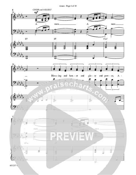 Amen Choral Anthem SATB Sheet Music PDF Word Music Arr David Wise