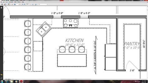 Walk In Pantry Layouts Kitchen Floor Plans