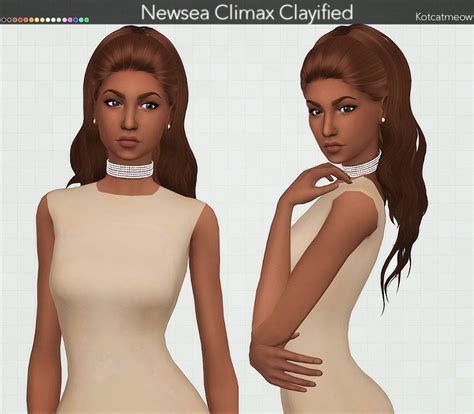 Kot Cat Newsea S Climax Hair Clayified Sims 4 Hairs