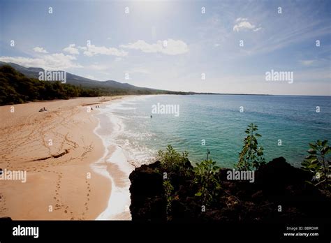 Makena Beach Oneloa Big Beach Maui Hawaii Stock Photo Alamy