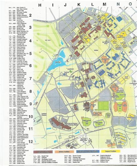 Virginia Tech Map | Virginia Map