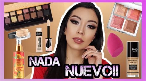 MAQUILLAJE COMPLETO CON NADA NUEVO KARENCITA TAPIA YouTube