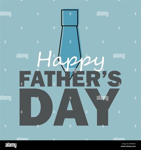 Fathers Day Design Over Blue Background Vector Illustration Stock